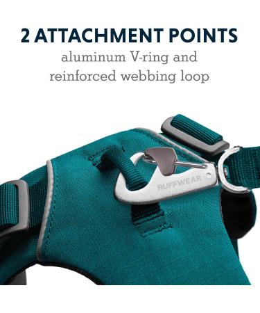 RUFFWEAR Front Range Reflective No Pull Dog Harness - Size XS Tumalo Teal - Best for Small Dogs - Durable & Comfortable - Buy Online on GoSupps.com