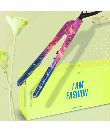 PYT Unicorn Pro Hair Straightener - Ceramic Flat Iron for All Hair Types | 150W Adjustable Temperature | Curl Wave & Straighten (Galaxy - Buy Online on GoSupps.com