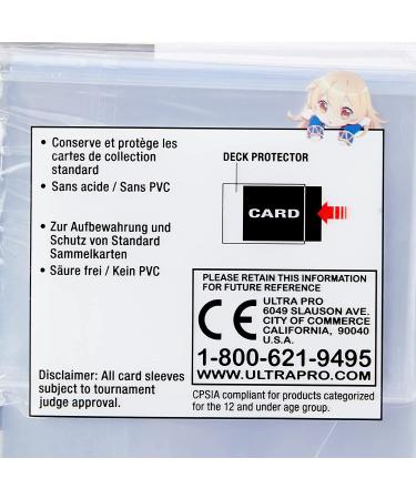 Ultra Pro Clear Standard Size Deck Protectors - 100 ct. | Shop Now - Buy Online on GoSupps.com