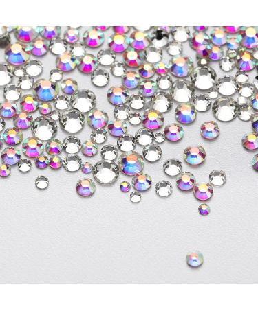 Beadsland 2880pcs Flatback Nail Rhinestones Kit - Clear AB & Crystal Rhinestones for Makeup and Crafts - 6 Sizes - Set 06 - Buy Online on GoSupps.com