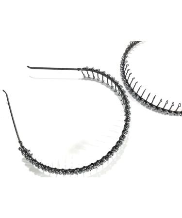 niavida metal hairband with ball appliqu spiked hairband (1 piece)