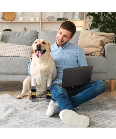 Vyuwast 8 Pcs Dog Socks Paws Stop Licking Anti-Slip Dog Paw Protectors with Adjustable Straps Dog Cat Socks with Grips for Small Medium Large Dogs Puppy Indoor Outdoor Hardwood Floor Walking(L) - Buy Online on GoSupps.com