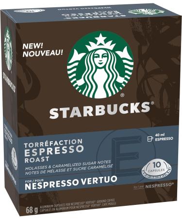 Starbucks By Nespresso Espresso Roast Coffee Pods & Smooth Caramel For NESPRESSO VERTUO Flavoured Blonde Roast Notes of Buttery Caramel and Vanilla NESPRESSO Coffee Capsules 8 ct Coffee + Blonde Roast - Buy Online on GoSupps.com