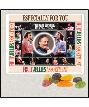 Diamond The-Jazz-Singer Celebrity Singer Icon Personalised Boxed Sweets Gift Present Neil Choice of Sweets - Buy Online on GoSupps.com