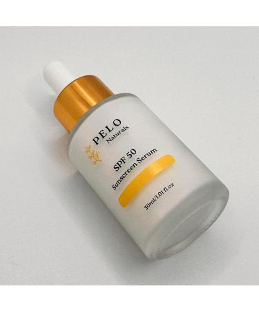 Premium Sunscreen Serum for Face SPF50 | Mineral Broad Spectrum Protection with Zinc Oxide & Titanium Dioxide | Fast-Absorbing No White Cast & Dewy Finish | Lightly Scented Skincare - Buy Online on GoSupps.com