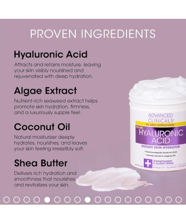 Advanced Clinicals Hyaluronic Acid Hydrating Cream + Vitamin C Brightening Cream Set - Buy Online on GoSupps.com