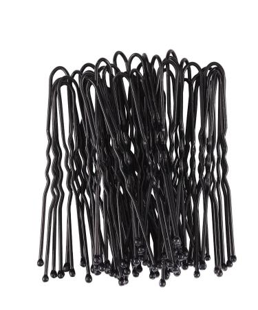 YUNAI 3'' Black Waved Hair Pins 300Pcs with Box - U Shape Hair Clips for Women and Girls - Buy Online on GoSupps.com