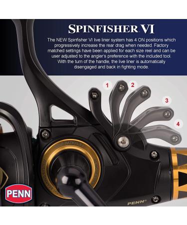 Penn Spinfisher VI Spinning Reel 4500 - Ultimate Fishing Reel for Performance - Buy Online on GoSupps.com