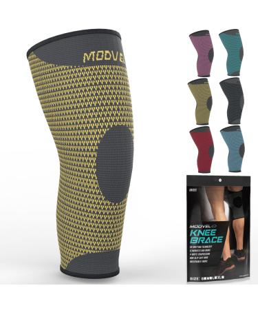 MODVEL Professional Knee Brace | Knee Compression Sleeve Support for Men Women | Medical Grade Knee Pads for Running, Meniscus Tear, ACL, Arthritis, Joint Pain Relief