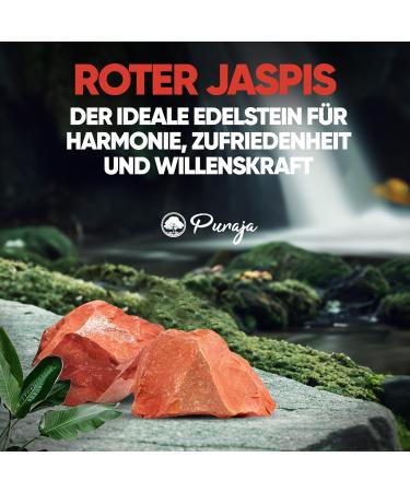 Puraja Red Jaspis Gemstones Set - 350g Natural Raw Healing Stones for Water Chakra & Versatile Use - Buy Online on GoSupps.com