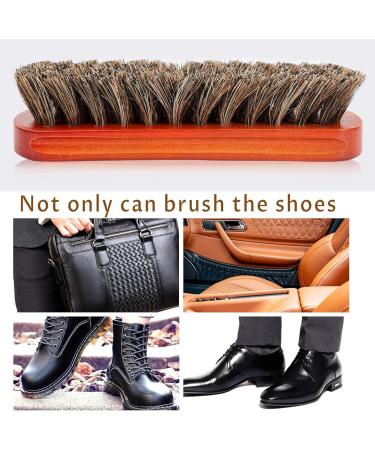 Wilbeva Leather Shoe Polish Kit - 7 in 1 Shoe Care Set for Men & Women | Shoe Shine Cleaner with Horsehair Bristle Dauber | Boot Cleaning and Care Set with Polish - Buy Online on GoSupps.com