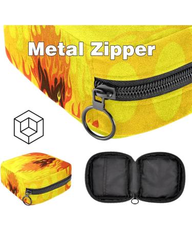 Portable Women's Menstrual Bags - Multi-Colored Skull Design for Teens | Shop Now! - Buy Online on GoSupps.com