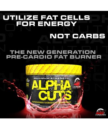 Alpha Pro Nutrition Alpha CUTS Fat Burner - Thermogenic Pre-Cardio Weight Loss Drink with CLA, Tropical Fruit Flavor - Buy Online on GoSupps.com