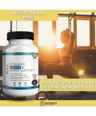 GREENVIFY Extra Strength Joint & Nerve Support 60 Capsules 30-Day Supply with Vitamin B12 B6 C Thiamin Riboflavin (3) - Buy Online on GoSupps.com