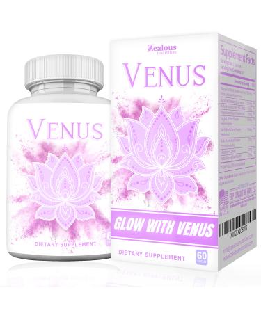 Venus Female Enhancement Pills  10X Strength w/Increased Drive Hormone Balance & Energy for Her  Pink Maca Root L-Arginine Amino Acid Ginseng & More - 60 Caps