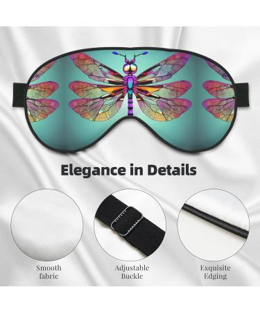 Cute Dragonfly Pattern Unisex Eye Mask | Soft Light-Blocking Sleeping Mask for Comfortable Rest - Shop Internationally - Buy Online on GoSupps.com