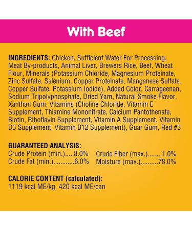 PEDIGREE Chopped Ground Dinner Adult Wet Dog Food Variety Pack - Filet Mignon & Beef Flavor - 13.2 oz Cans (12 Pack) - Buy Online on GoSupps.com