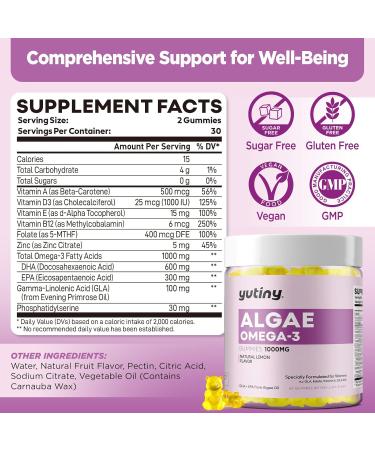 Calcium Citrate Filled Vegan Omega 3 Gummies for Women Calcium Citrate 1000mg with Algae Omega 3 1000mg - Buy Online on GoSupps.com