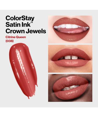 REVLON ColorStay Satin Ink Crown Jewels Liquid Lipstick - Citrine Queen 0.17 Fl Oz (Pack of 1) - Buy Online on GoSupps.com