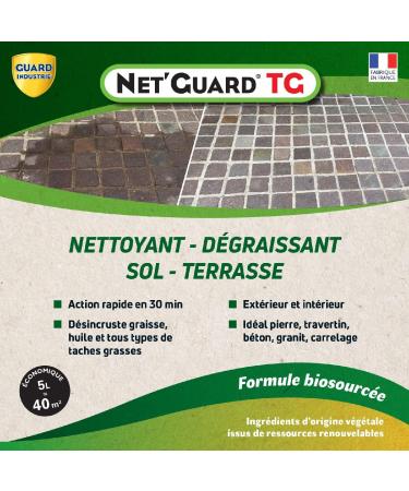 Dirty Greasy Cleaner - Net Guard - Greasy Stain Vegetable Formula - Acts 30 Min-All Stone Travertine Marble-5L-40m  - Buy Online on GoSupps.com