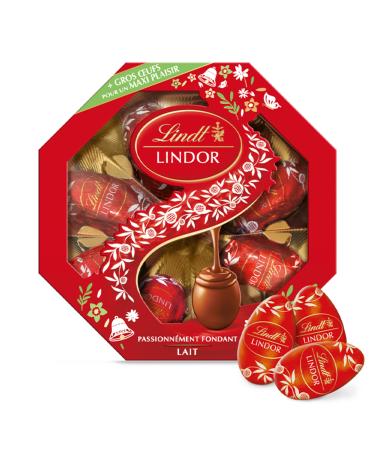 Lindt - Bo te Cadeau ufs Moyens LINDOR - Chocolat au lait - Id al pour P ques 144g Chocolat au lait 144g