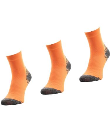 Comodo 3 pairs of running socks |Women/men |Sneaker |Function socks |Marathon |Trail |Jogging |Joggen |Running |Running 35-38 Run6 - Neon / Orange