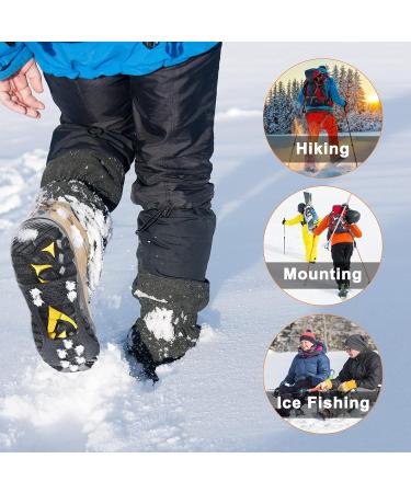 Winter Shoe Spikes & Crampons - Stainless Steel Claws for Hiking Mountaineering & Winter Walking - Buy Online on GoSupps.com