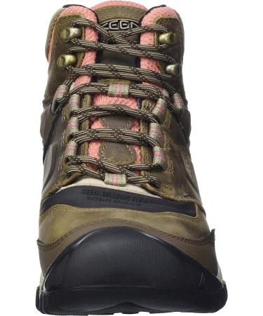 KEEN Women's Ridge Flex Mid Waterproof Hiking Boots 7.5 - Timberwolf/Brick Dust - Buy Online on GoSupps.com