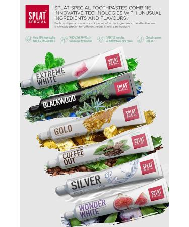 Buy Splat Special Gold Toothpaste - Fluoride-Free 95.4% Natural Whitening Protects Against Caries - 75ml | International Shipping Available - Buy Online on GoSupps.com