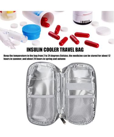 Insulin Cooler Travel Case - Lightweight Portable Organizer Bag for Medication Cooling - Blue - Buy Online on GoSupps.com