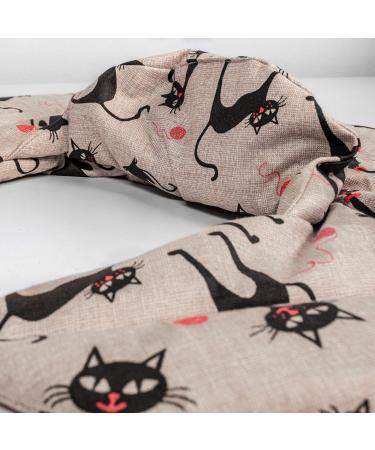 Neck Pillow with Stand-Up Collar - Cat-Mimi Grape Seed Heat Pad & Neck Warmer - International Shipping - Buy Online on GoSupps.com