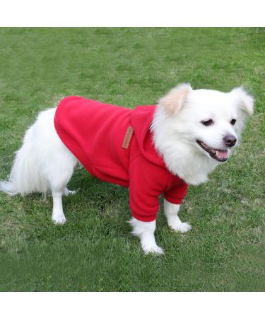 Shop Hualisiji Dogs Hoodie & Fleece Sweatshirt | Warm Lightweight Chihuahua Sweater in XXL Red & Blue - Perfect for Your Pet! - Buy Online on GoSupps.com