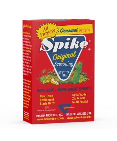 Spike Original All-Purpose Seasoning, All Natural, Low Sodium, No Sugar, No MSG, Zero Calories, Vegan, 7 oz Box