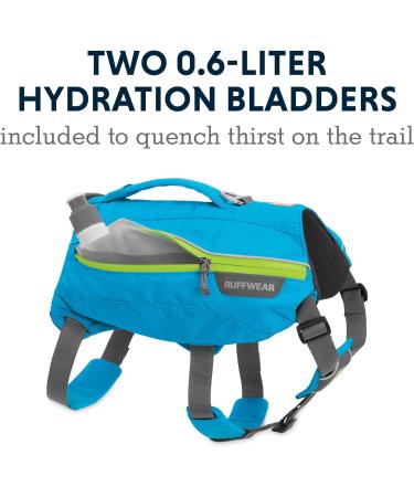 Buy Luffwear Drinking Bag for Dogs - Adjustable Blue Dusk - Includes 2 x 600ml Bottles for Medium Breeds - Buy Online on GoSupps.com