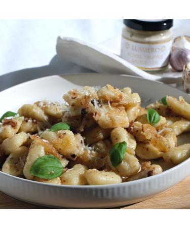 Buy Pack of 6 Lussiero White Bianchetto Truffle Sauce - Authentic Tuber Borchii 80g | Premium Italian Truffle Condiment for Gourmet Cooking - Buy Online on GoSupps.com