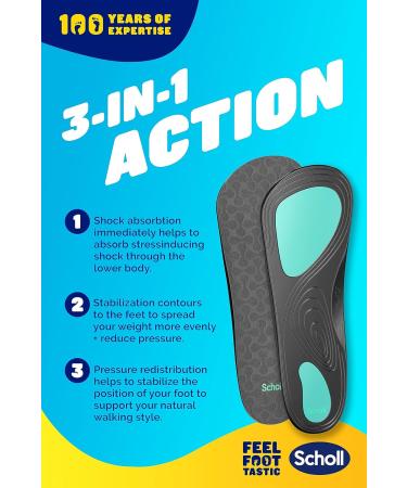 Scholl Orthotic Insole for Arch Pain Relief - Medium Size | Support and Comfort - Buy Online on GoSupps.com
