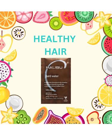 4 x Malibu C Hard Water Wellness Remedy - Malibu C - Hard Water Sachet for Hard Water Protection - Malibu Hair Treatment for Dry and Damaged Hair - Restores and Revitalizes - Buy Online on GoSupps.com