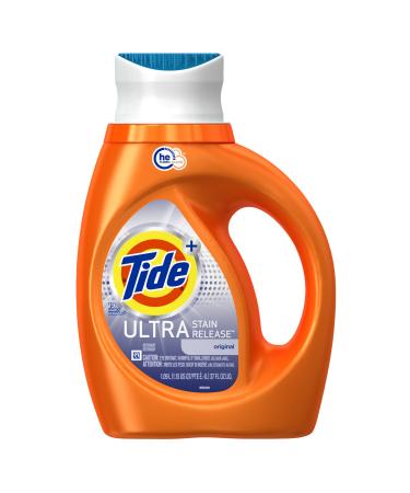 Tide Plus Ultra Stain Release HE Turbo Clean Laundry Detergent Scent 1.09 L 19 Loads Original 37 Fl Oz