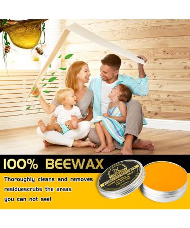 Beeswax Furniture Polish 2 Pack - Wood Seasoning & Waterproof, Food Safe & Repair - Includes Towel - Yellow - Buy Online on GoSupps.com