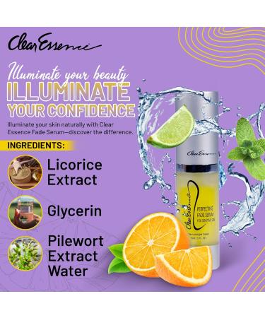 Clear Essence Lemon Plus Vitamin C Fade Serum - Hydroquinone-Free | Even Skin Tone Fade Dark Spots Flawless Complexion | 0.5 Oz Safe for All Skin Types - Buy Online on GoSupps.com