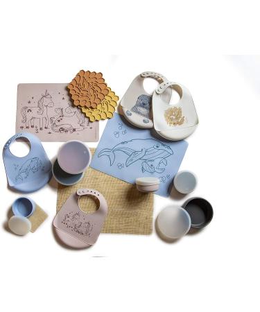 Modern Twist Meal-Mat: Waterproof Silicone Baby Placemat - Whale Family Design - Buy Online on GoSupps.com