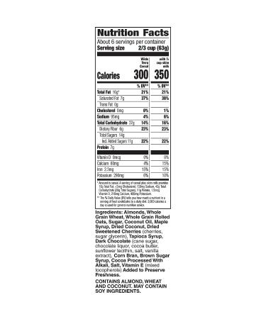 Wilde Terra Dark Chocolate Cherry Cereal - 15 oz | Delicious Breakfast Option - Buy Online on GoSupps.com