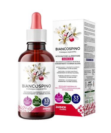 Jarmor Hawthorn Mother Tincture | Hawthorn Drops 100 ml | Regularity of Cardiovascular Function and Antioxidant | Promotes Re