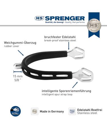 SPRENGER Ultra Fit Extra Grip Spurs with Balkenhol Loop - Premium Equestrian Gear for International Shipping - Buy Online on GoSupps.com