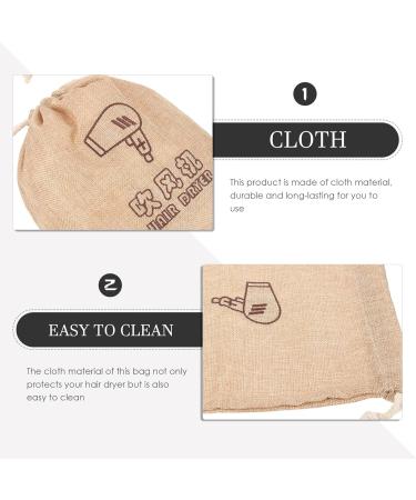 LALAFINA 2pcs Travel Supplies Travel Stuff Drawstring Storage Bag Velvet Bag Hair Dryer Travel Bag - Buy Online on GoSupps.com