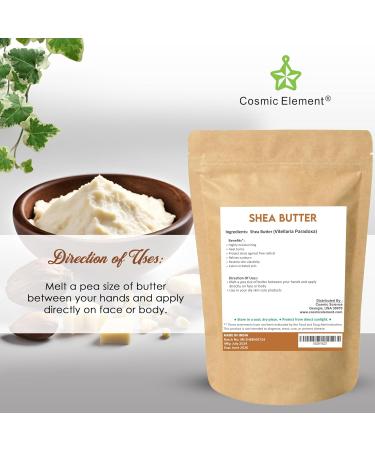 Unrefined African Shea Butter - 100% Pure Ivory Body Butter for Dry Skin - Moisturizing & Soothing - 4 Oz for DIY Whipped Body Butters - Buy Online on GoSupps.com