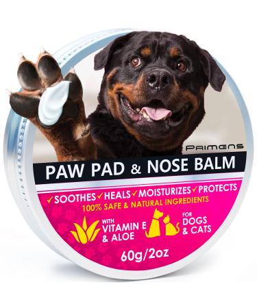 Natural Dog Paw Balm, Dog Paw Protection for Hot Pavement, Dog Paw Wax for Dry Paws & Nose, Canine Paw Moisturizer for Cracked Paws, Cream Butter for Cat, Dogs Paw Protectors, Paw Pad Lotion