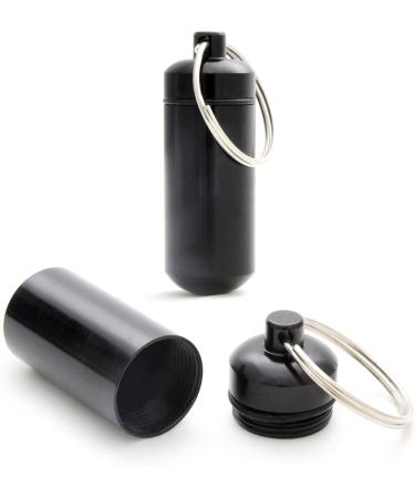Ganzoo Capsule tanche porte-cl s pour petits objets et pilules capuchon d vissable avec joint en caoutchouc aluminium anodis multicolore hauteur 45 mm lot de 6 - Buy Online on GoSupps.com