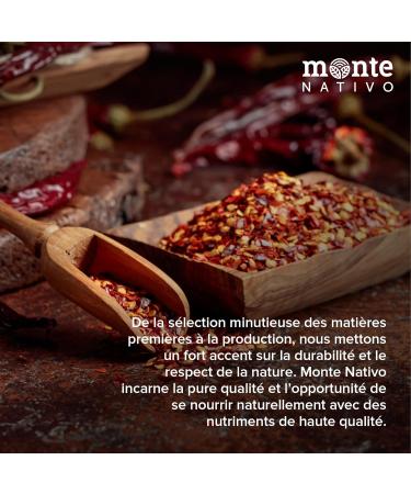 Flocons de Piment Monte Nativo (500g) - Piment en Flocons - pices aromatiques s ch es avec soin id ales pour Cuisiner et Assaisonner - Ar me et Go t intenses Flocons de piment 500 g (Lot de 1) - Buy Online on GoSupps.com