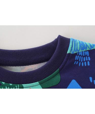 Dinosaur Sweatshirt for Boys | Cotton Long Sleeve Pullover | Toddler Girls Shirts | Baby Clothes 3-4 Years - Buy Online on GoSupps.com